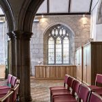 St Stephen Church view of kitchenette from pews