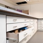 Truro College laboratory cabinets drawers close-up