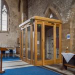 All Saints Church - Falmouth / New oak internal porch / from right side